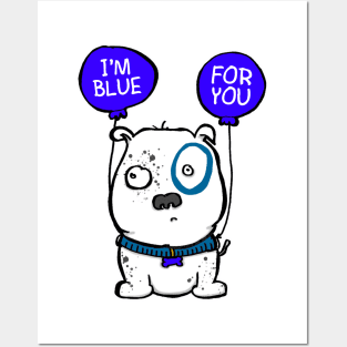 Blue Pooch Posters and Art